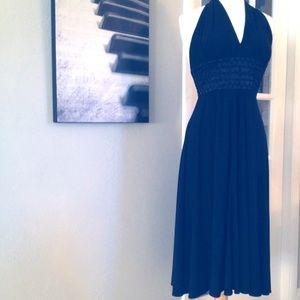 Anne Klein Halter Black Dress